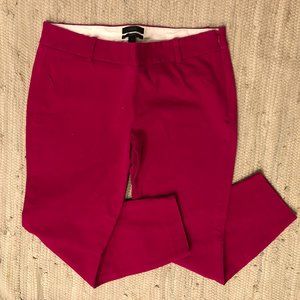 J. Crew Minnie Pink Skinny Stretch Capris Size8
